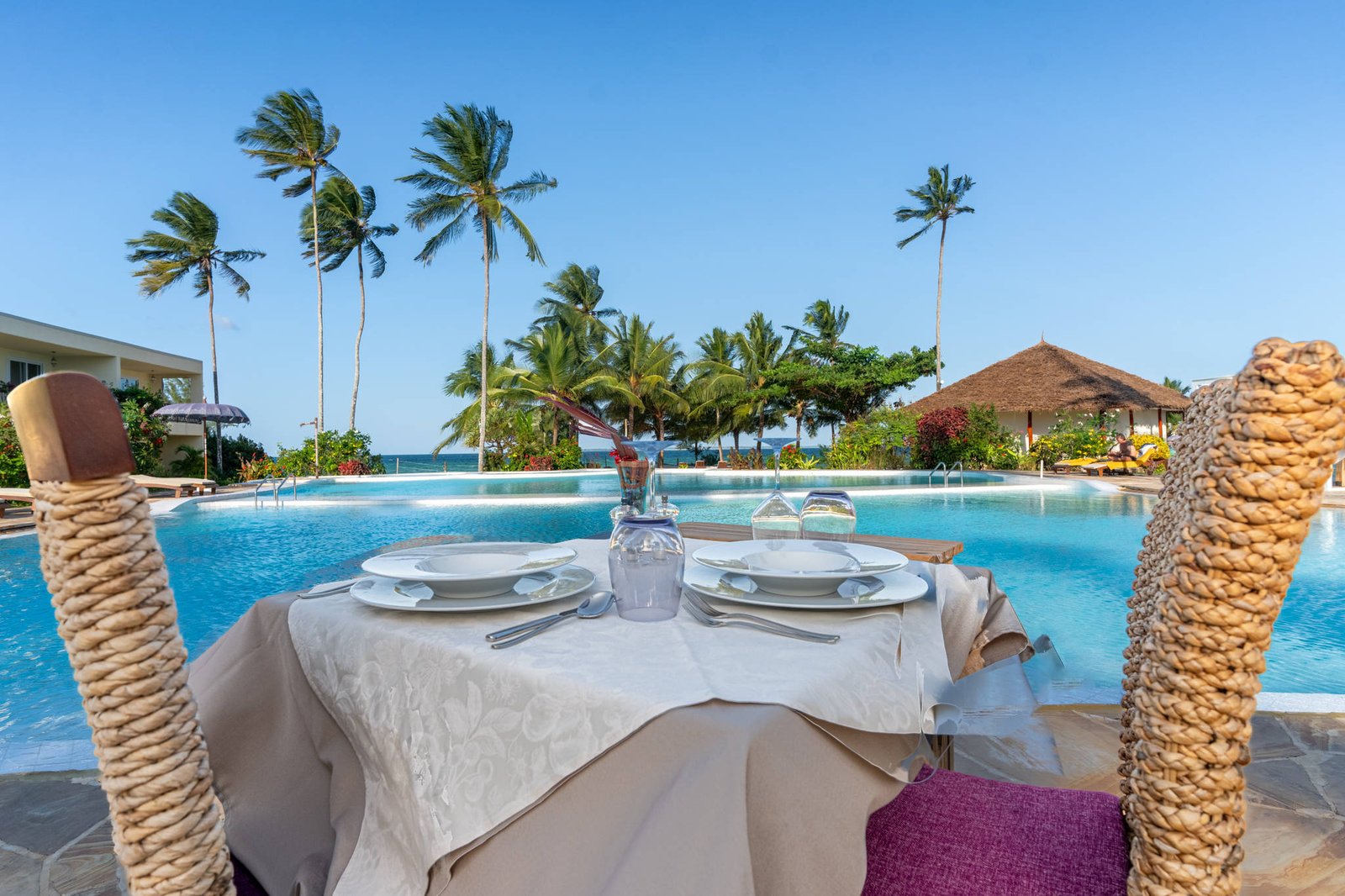 Maharaja Restaurant beachfront terrace with ocean views